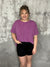 Shift Soft Ribbed Top - Magenta RESTOCK