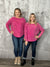 Doorcrasher - Vintage Wash Long Sleeve - Magenta - Final Sale