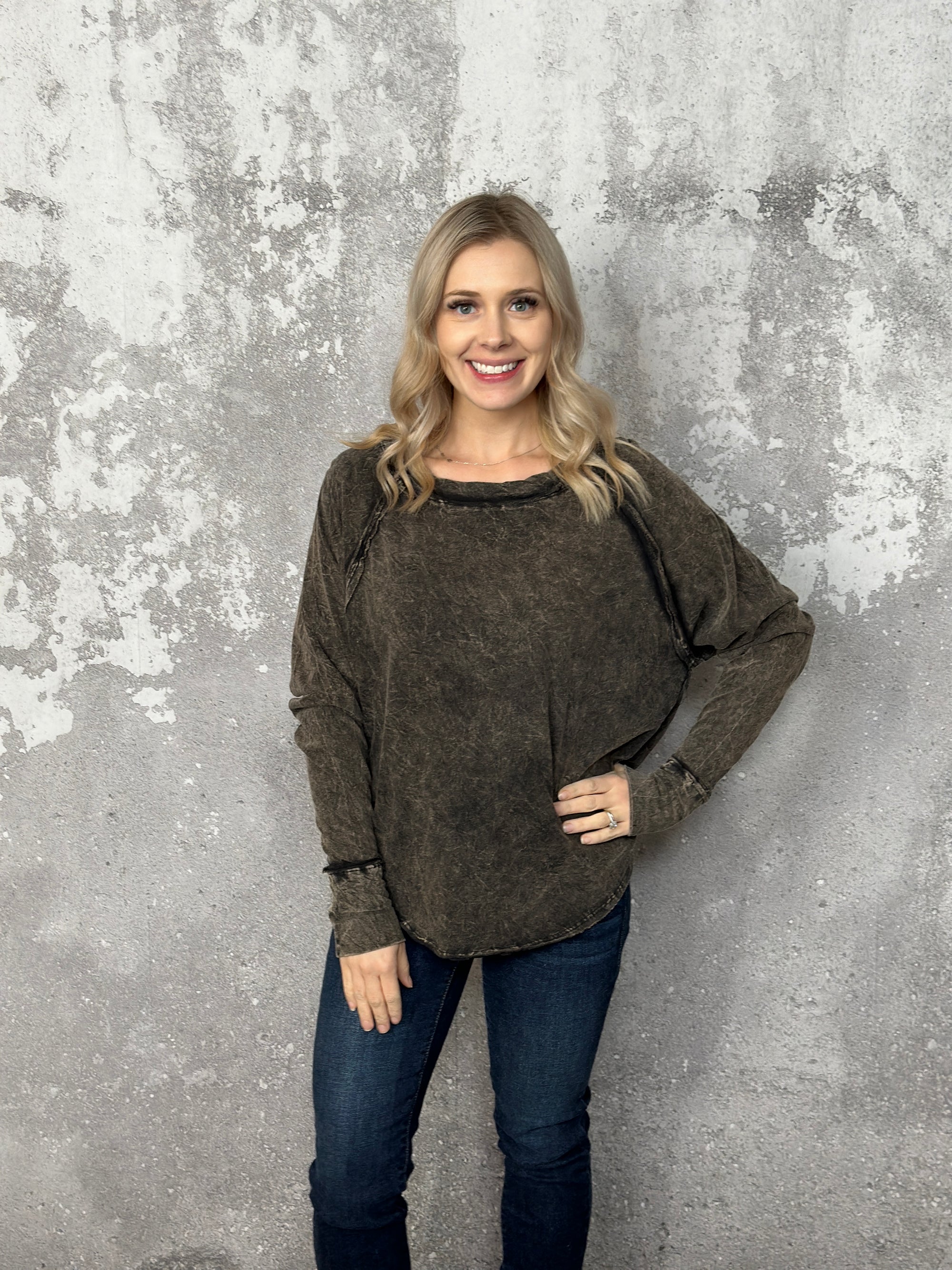 Doorcrasher - Vintage Wash Long Sleeve - Black - Final Sale