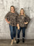 Doorcrasher - 3/4 Sleeve Soft Brushed Leopard Top (Small - 3X) - FINAL SALE