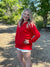 Relaxed Fit Snap Hoodie - Canada Red-(LARGE LEFT)