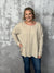 Doorcrasher - Waffle Long Sleeve Top - Sand - Final Sale