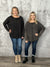 Doorcrasher - Waffle Long Sleeve Top - Black - Final Sale
