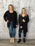 Doorcrasher - Basic Ribbed Cardigan - Black (Small - 3X) - FINAL SALE