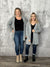 Doorcrasher - Basic Ribbed Cardigan - Grey (Small - 3X) - FINAL SALE