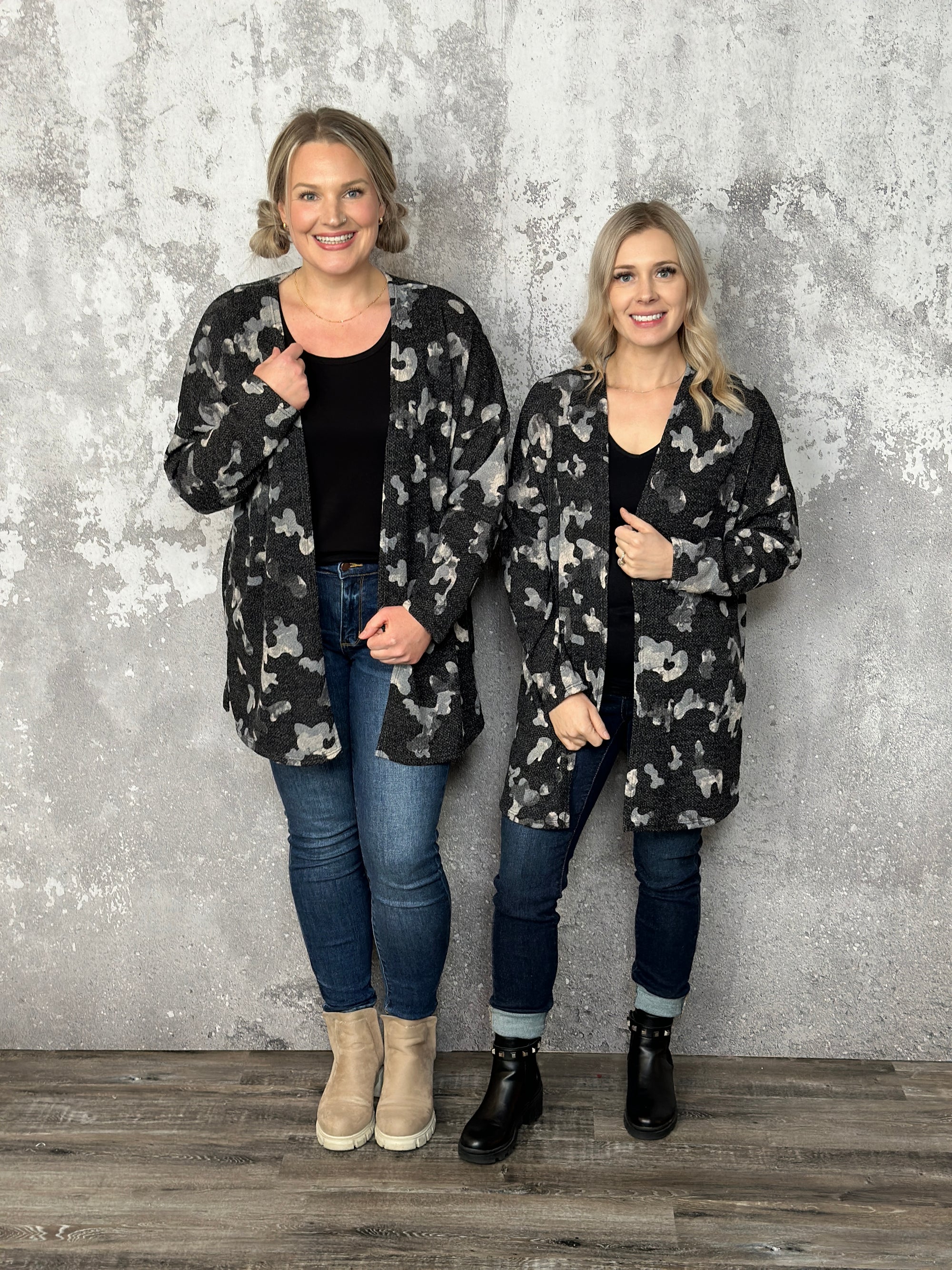 Doorcrasher - Pattern Cardigan - Black (Small - 3X) - FINAL SALE
