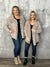 Doorcrasher - Waffle Button Shacket - Sand - Final Sale