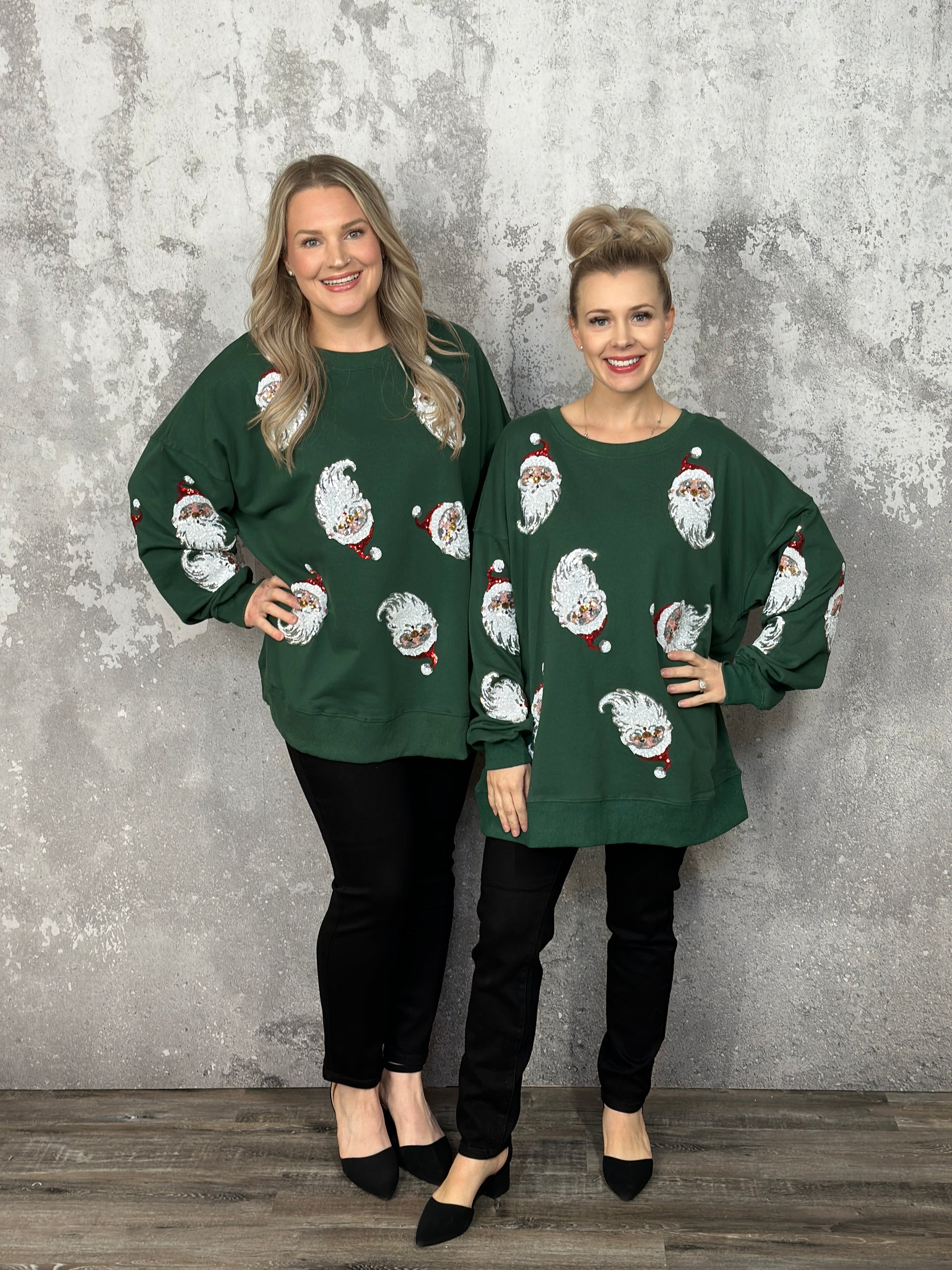 Green Santa Sweatshirt