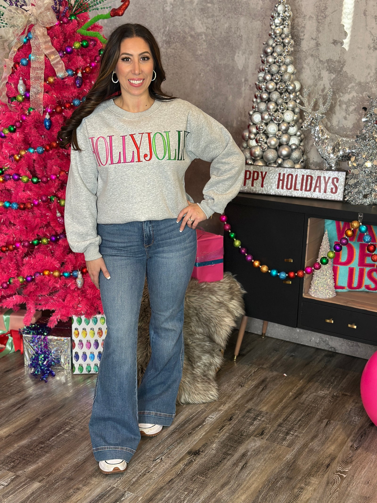 Holly Jolly Ombre Sweatshirt