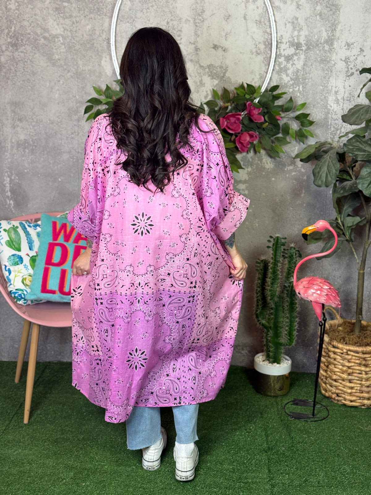 Bandana Pink Duster