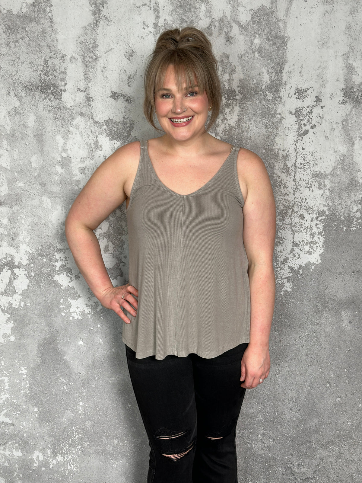 The Penny Tank - Taupe - FINAL SALE - The Pink Porcupine ltd.