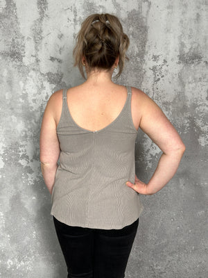 The Penny Tank - Taupe