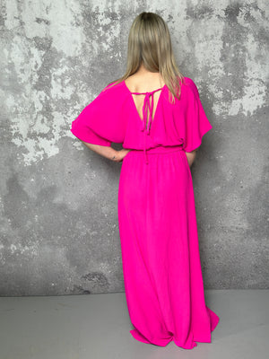 Smocked Waist Maxi Dress - Pink (Small - 3X) *NEW COLOR