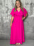 Smocked Waist Maxi Dress - Pink (Small - 3X) *NEW COLOR
