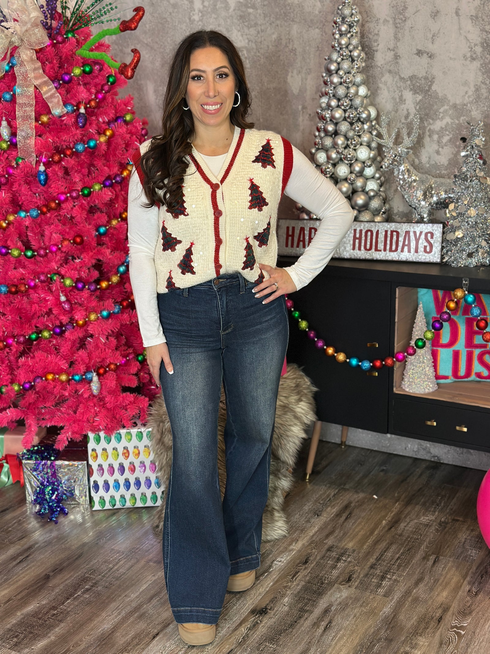 Christmas Tree Sweater Vest (Small - 3X)