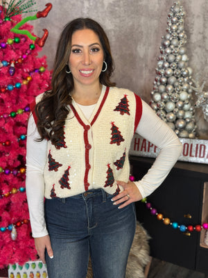 Christmas Tree Sweater Vest (Small - 3X)