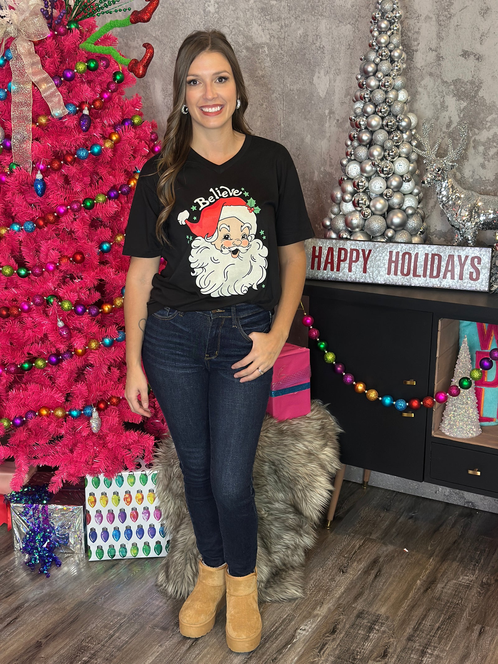 DOORCRASHER - Santa Believe Tee  (Small - 3X) -  FINAL SALE