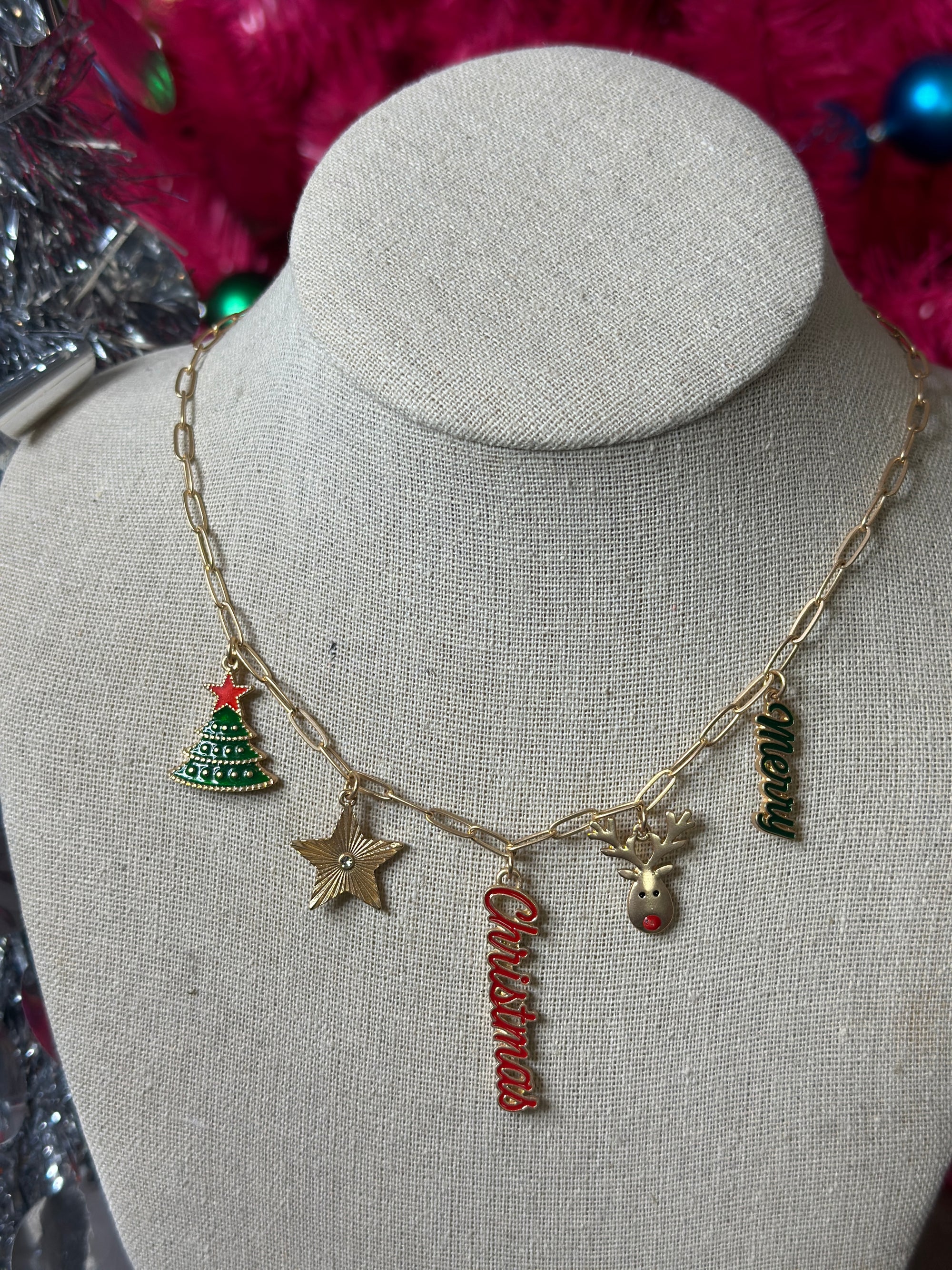 DOORCRASHER - Multicharm Christmas Necklace - FINAL SALE