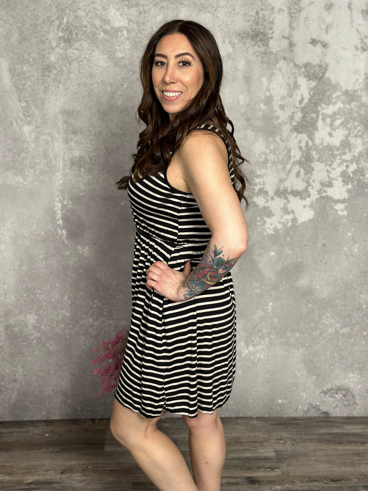 Stripe Summer Dress (Small - 3X)