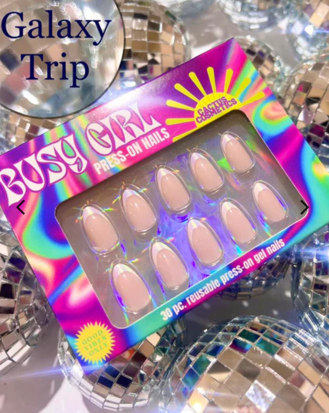 Press on Nails - Pearl French Almond Tip