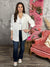 Off White Tunic Button Blouse