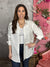 Off White Tunic Button Blouse