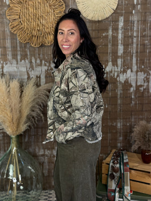 Studded Camo Jacket (Small - 3X)