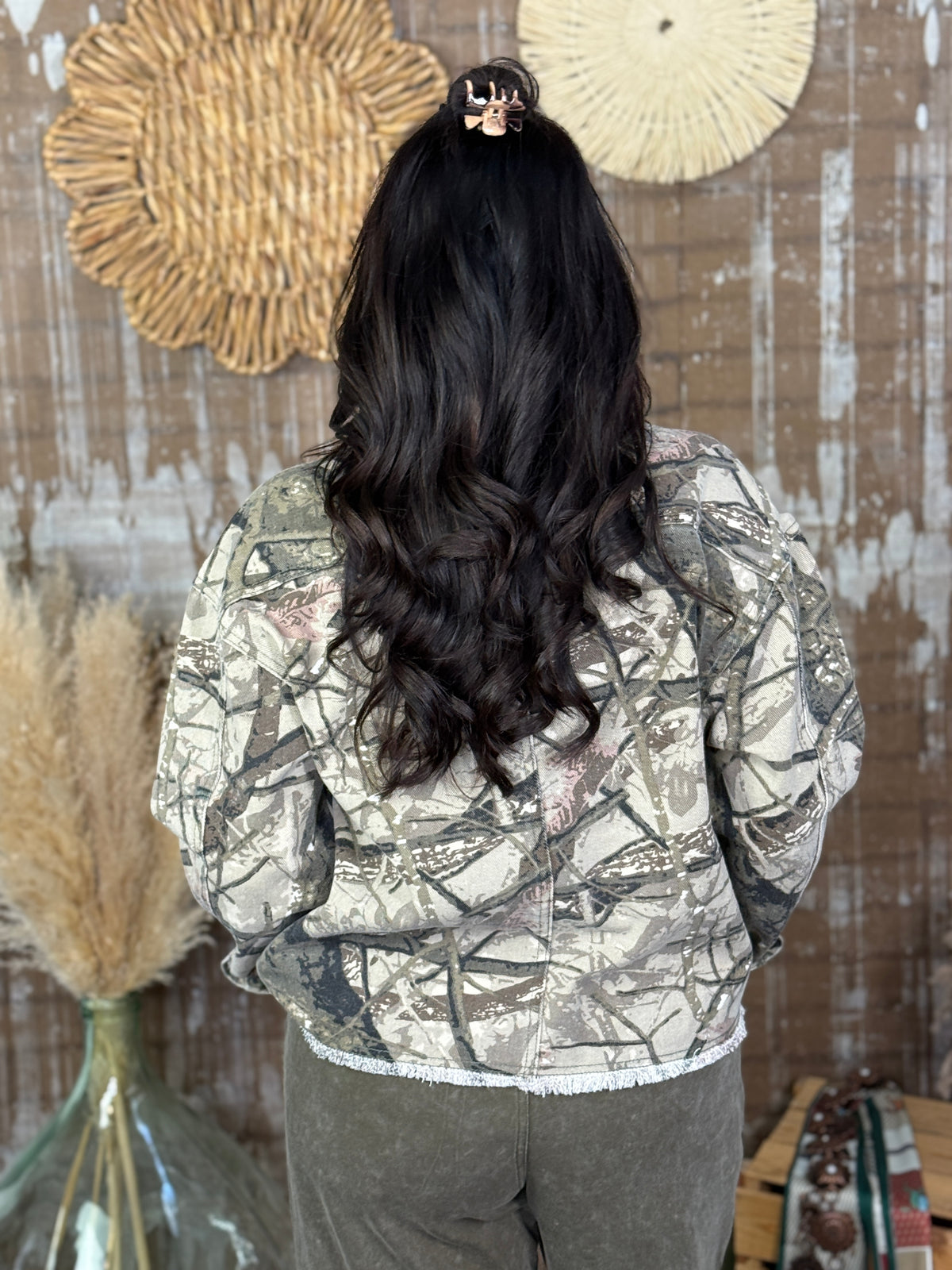 Studded Camo Jacket (Small - 3X)