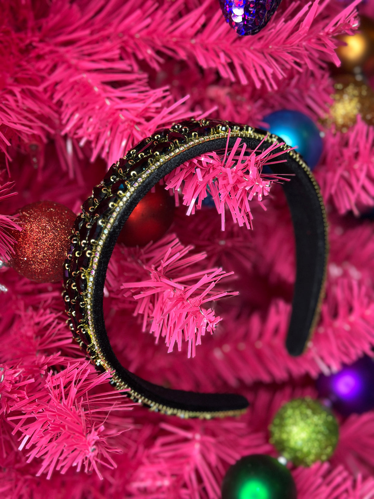 Black Glitter Headband