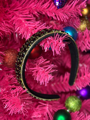 Black Glitter Headband