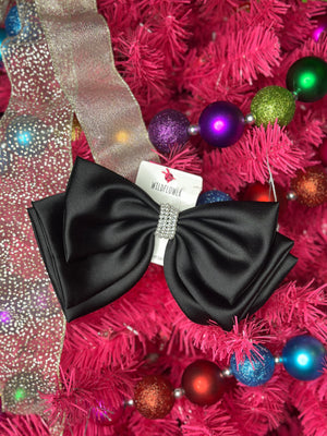 Black Bow Hair Clip - 2 Styles