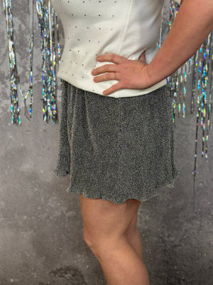 Tinsel Skirt - Silver