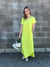 Wrinkle Free Maxi Dress - Yellow (Small - 3X)