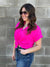 Collared Pink Airflow Tee (Small - 2X)
