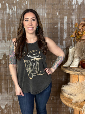 Rose Gold Boot Tank