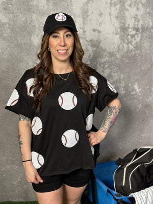 Sequin Baseball Tee