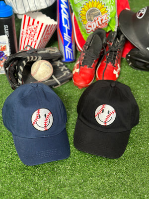 Happy Baseball Ball Cap - 2 Colors