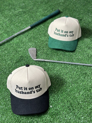 Husband's Tab Corduroy Ball Cap - 2 Colors