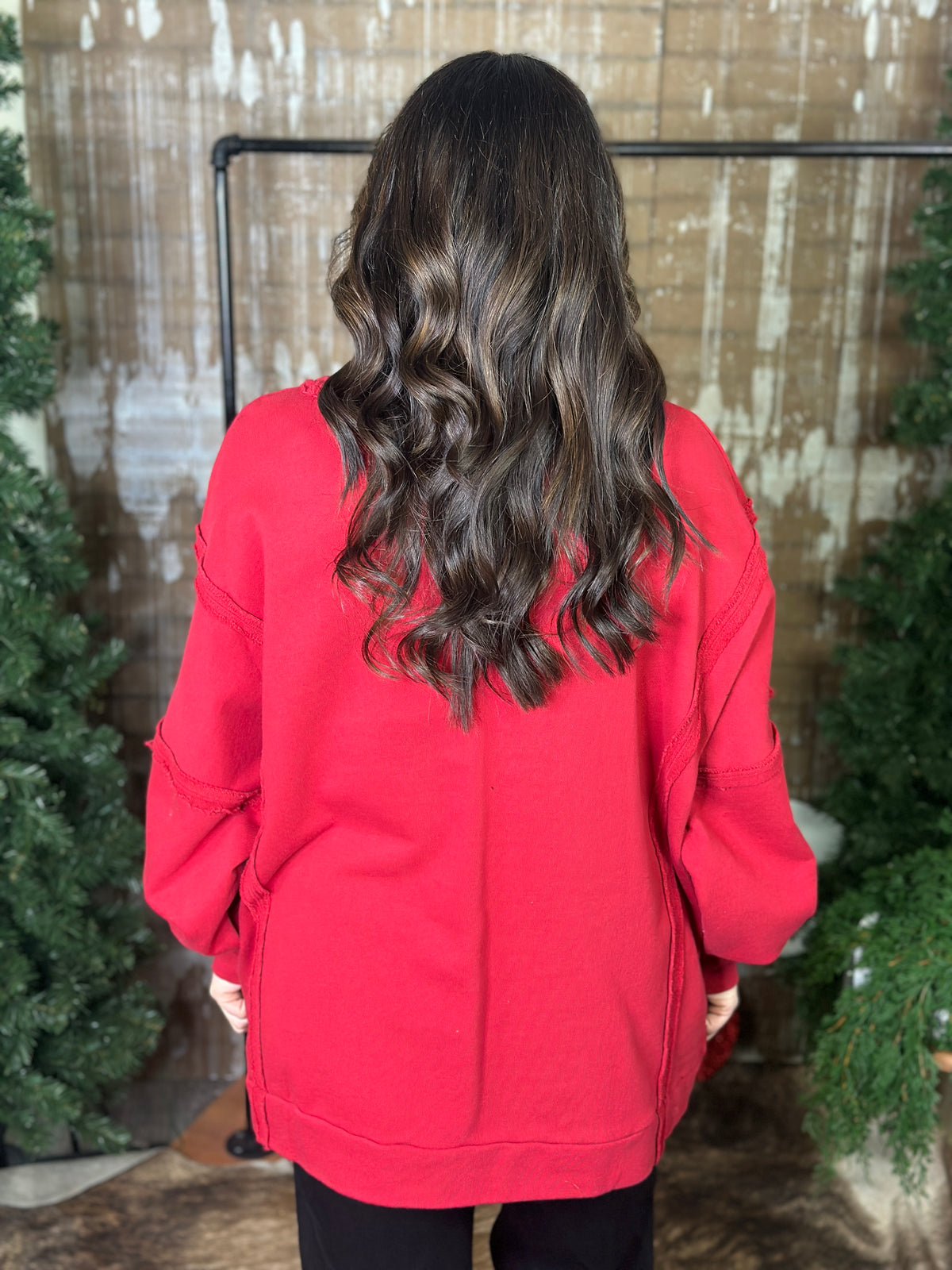 Red Christmas Character Sweatshirt