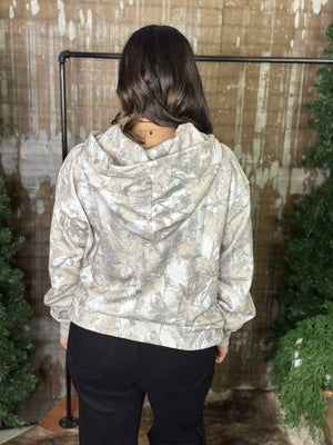 Cozy Camo Hoodie - Grey