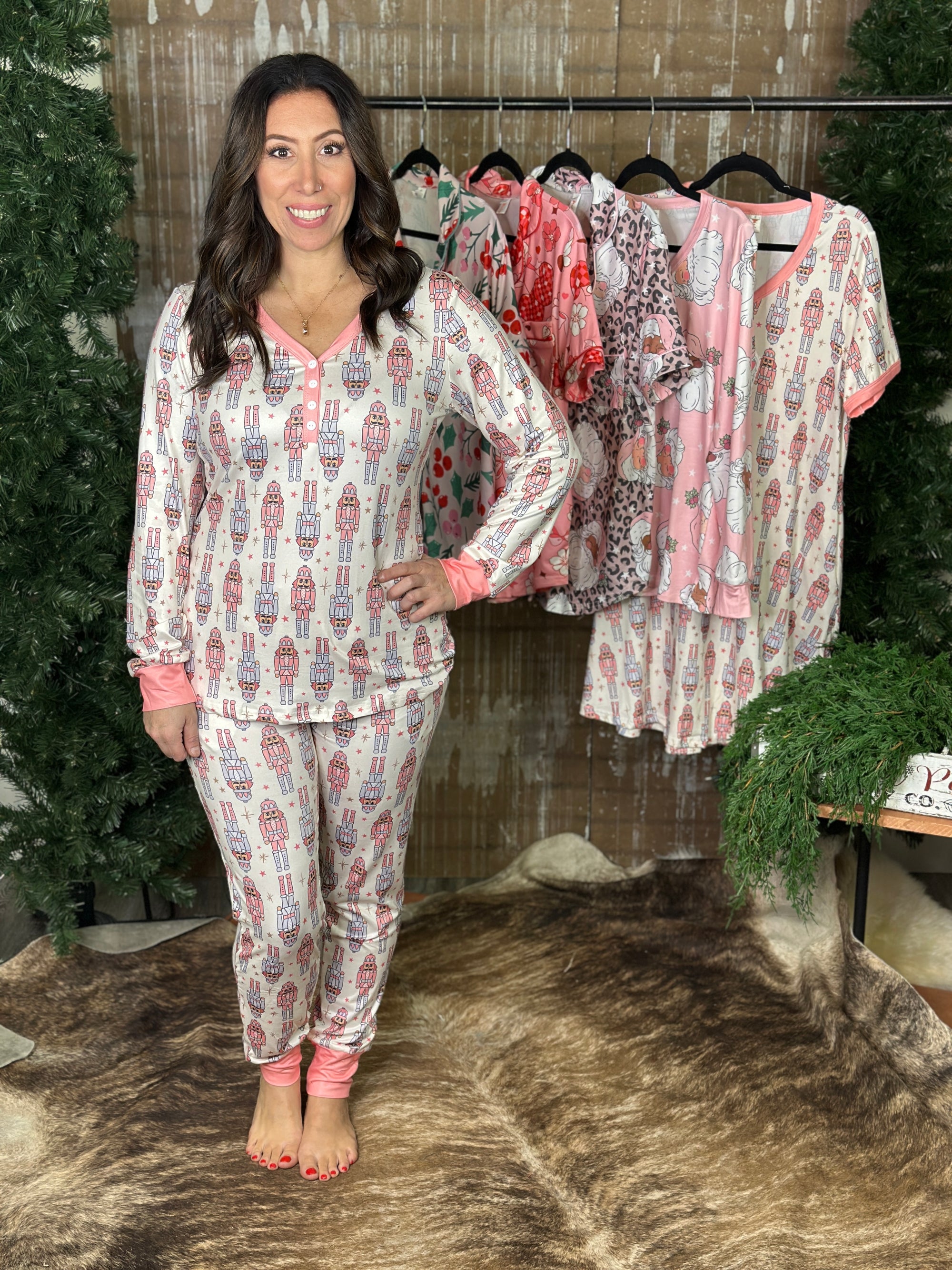 Buttery Shirley Lounge Sets - Nutcracker - (Small - 3X)