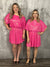 Sequin Stunner Dress - Barbie Pink (Small - 3X) *NEW COLOR