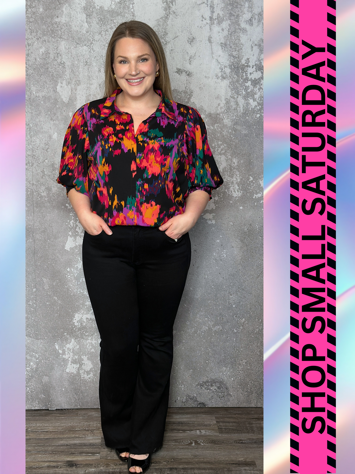 Bright Abstract Blouse