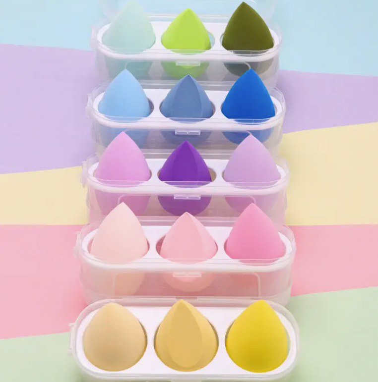 3 pack make up Sponges - 5 Color Combos