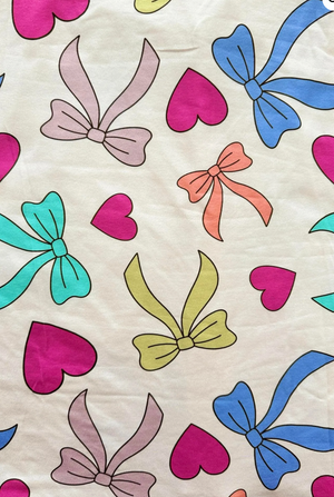 Buttery Shirley Lounge Sets - Bow Heart - (Small - 3X)