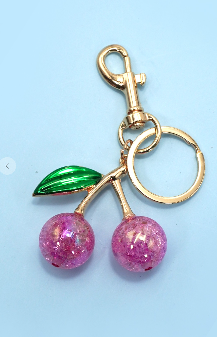 Cherry Bag Charm - 2 Colors