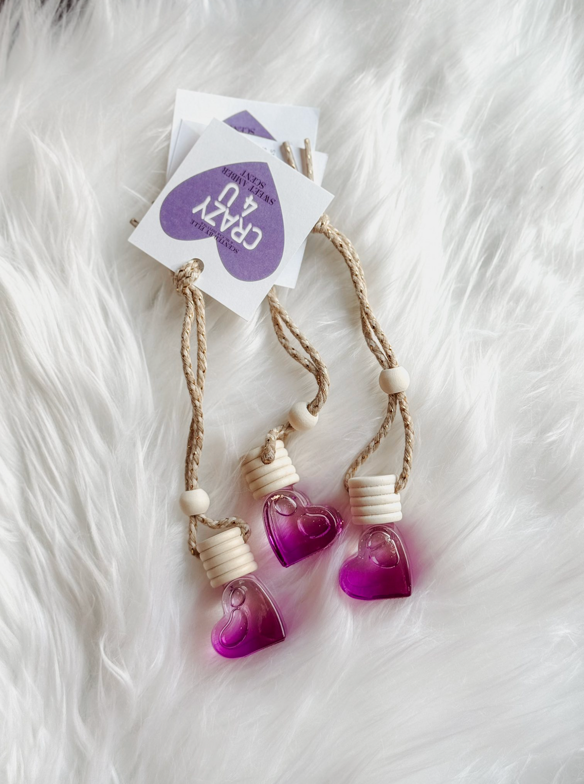 Valentines Car Diffusers - 4 Scents/Colors