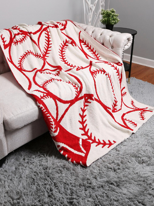 Reversible Throw Baseball Blanket