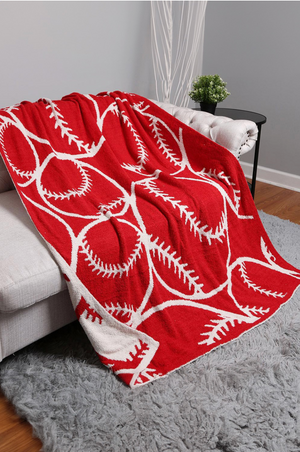 Reversible Throw Baseball Blanket