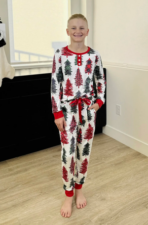 PREORDER Buttery Shirley Family Lounge Sets - Plaid Tree - FINAL SALE